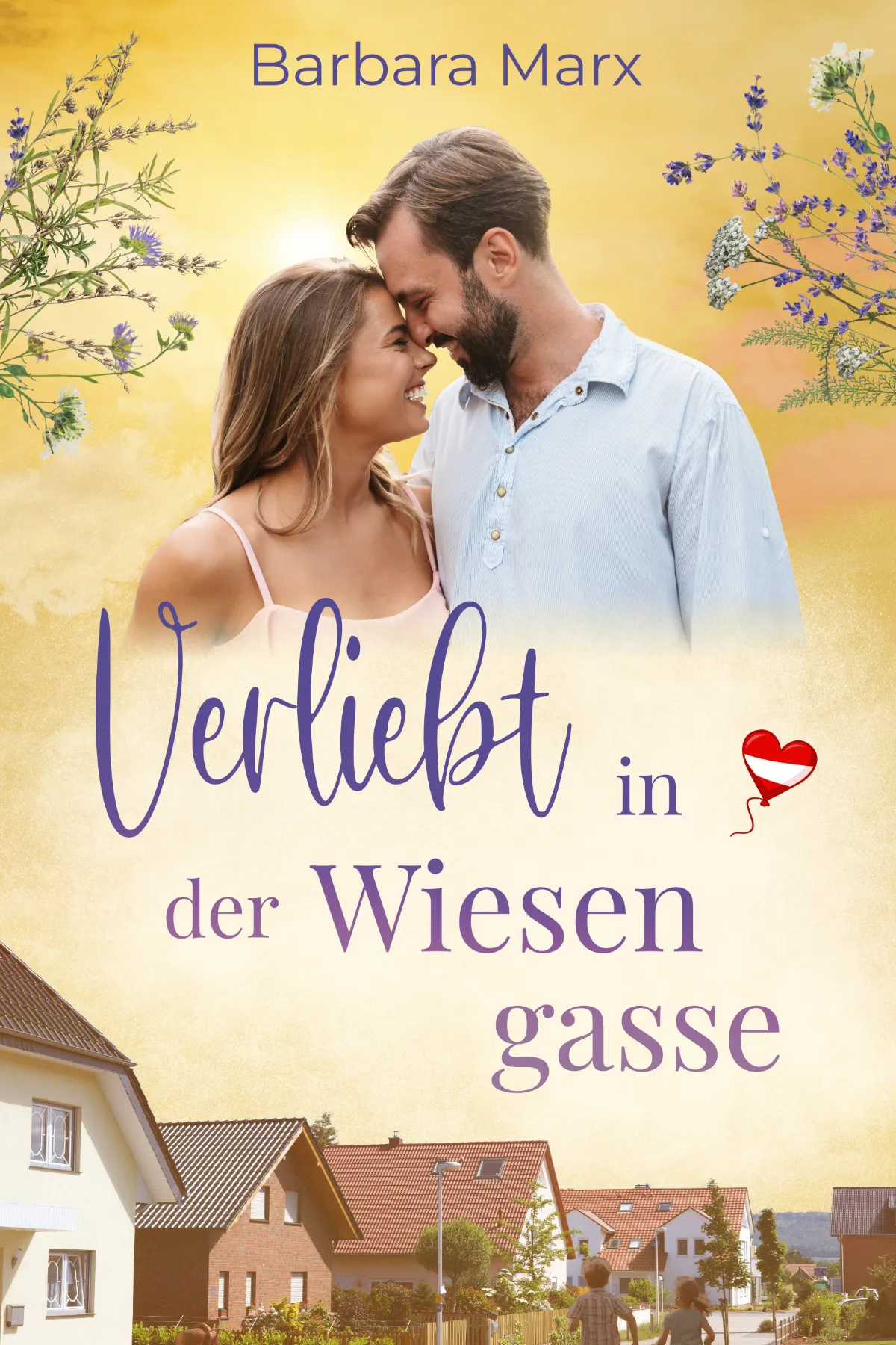 Buchcover von „Verliebt in der Wiesengasse" von Barbara Marx, gestaltet von Ramona Hammerl