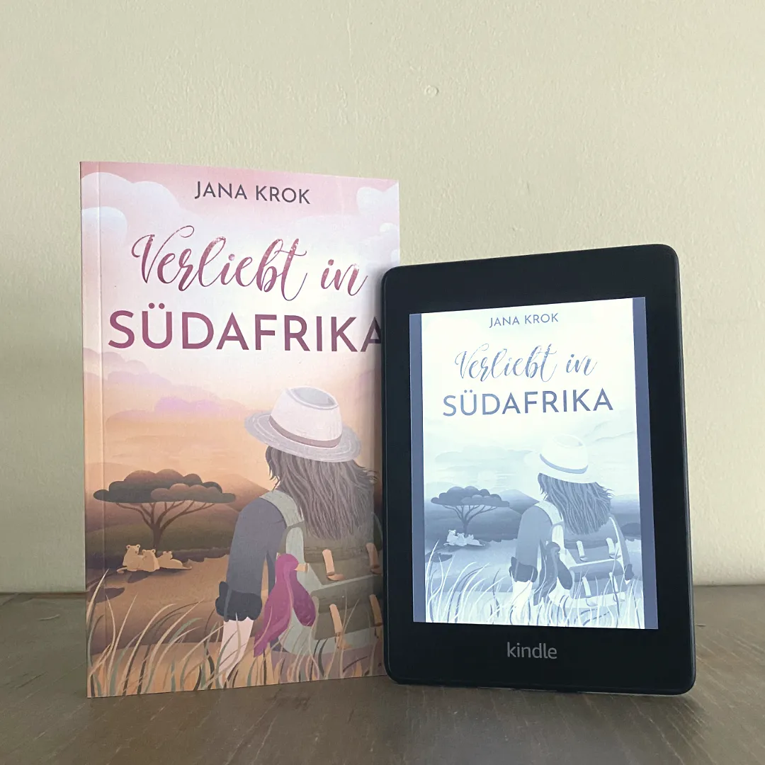 Verliebt in Südafrika von Jana Krok, Buchcoverdesign von Ramona Hammerl